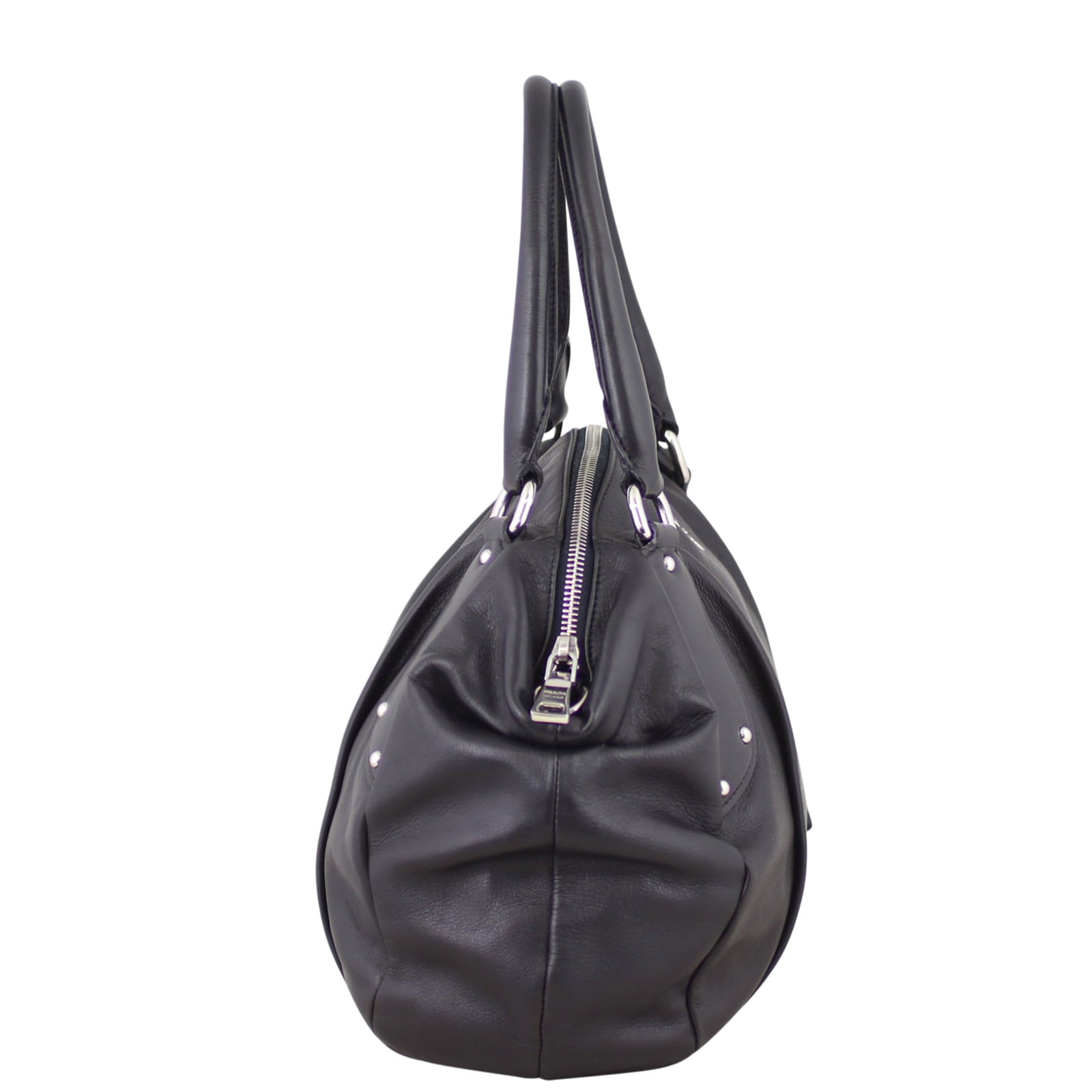 Prada Cervo Antik Bauletto Bowler Side