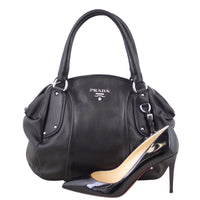 Prada Cervo Antik Bauletto Bowler Shoe