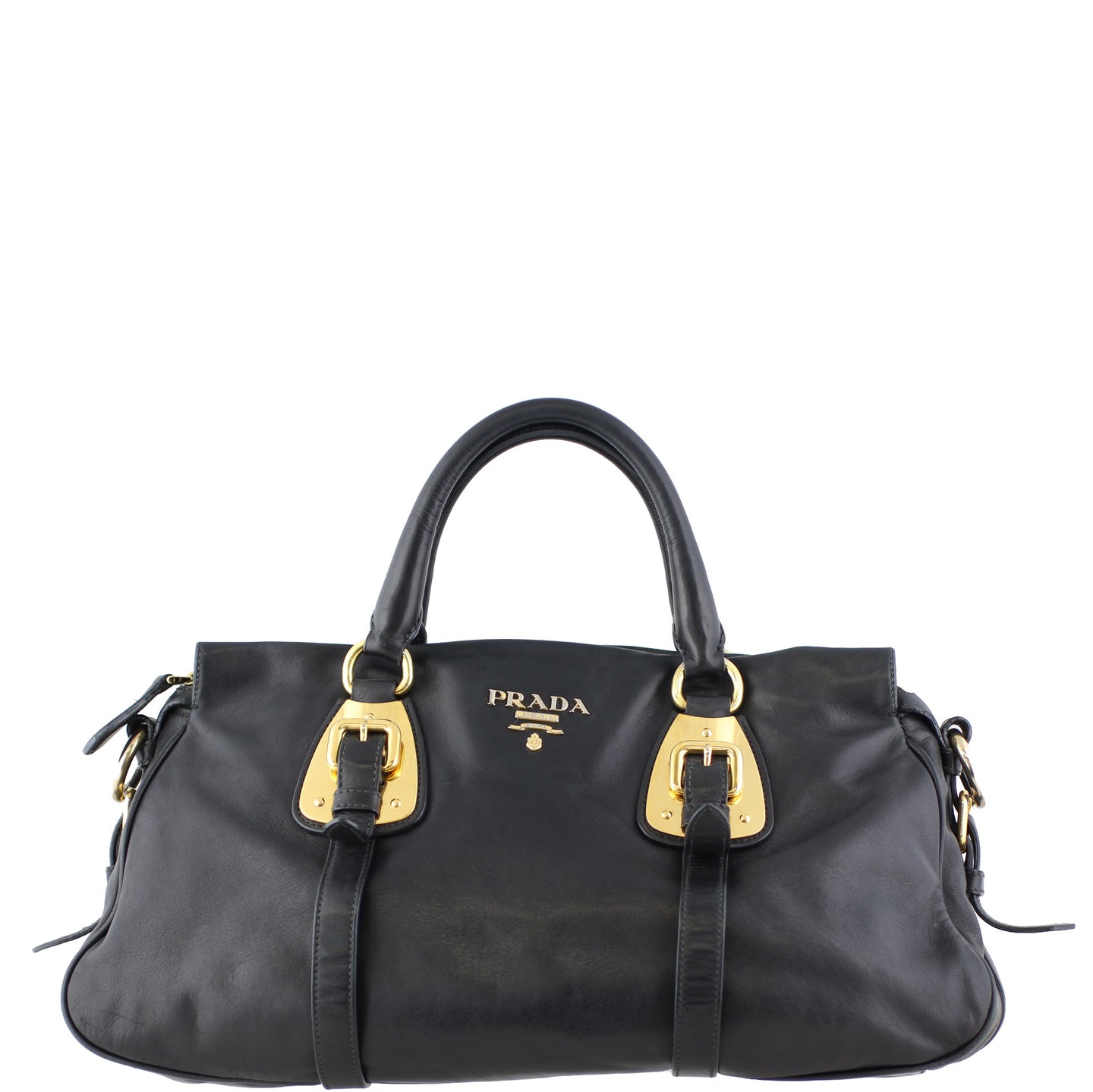 Prada Soft Calf Bauletto Bag Front
