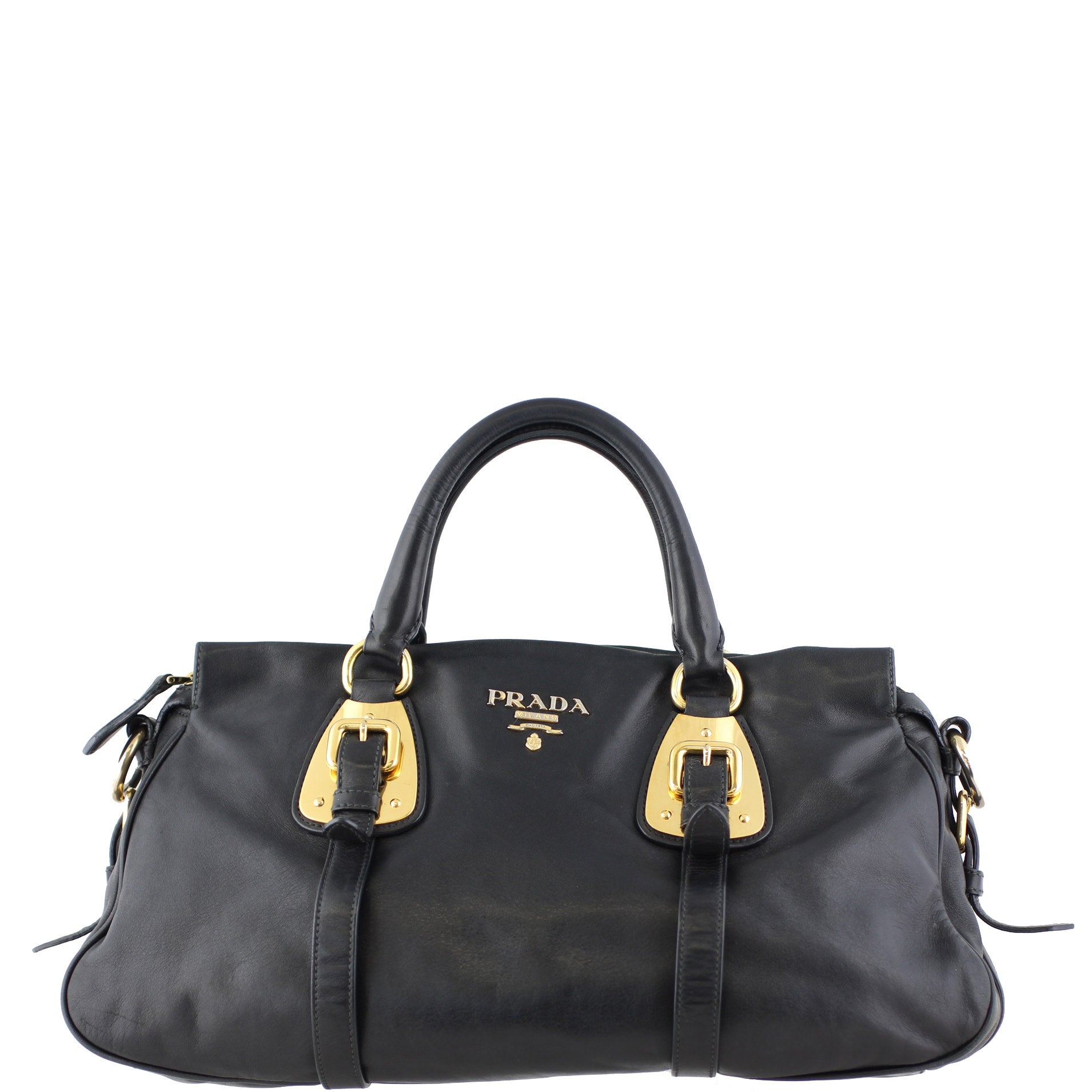 Prada Soft Calf Bauletto Bag Front
