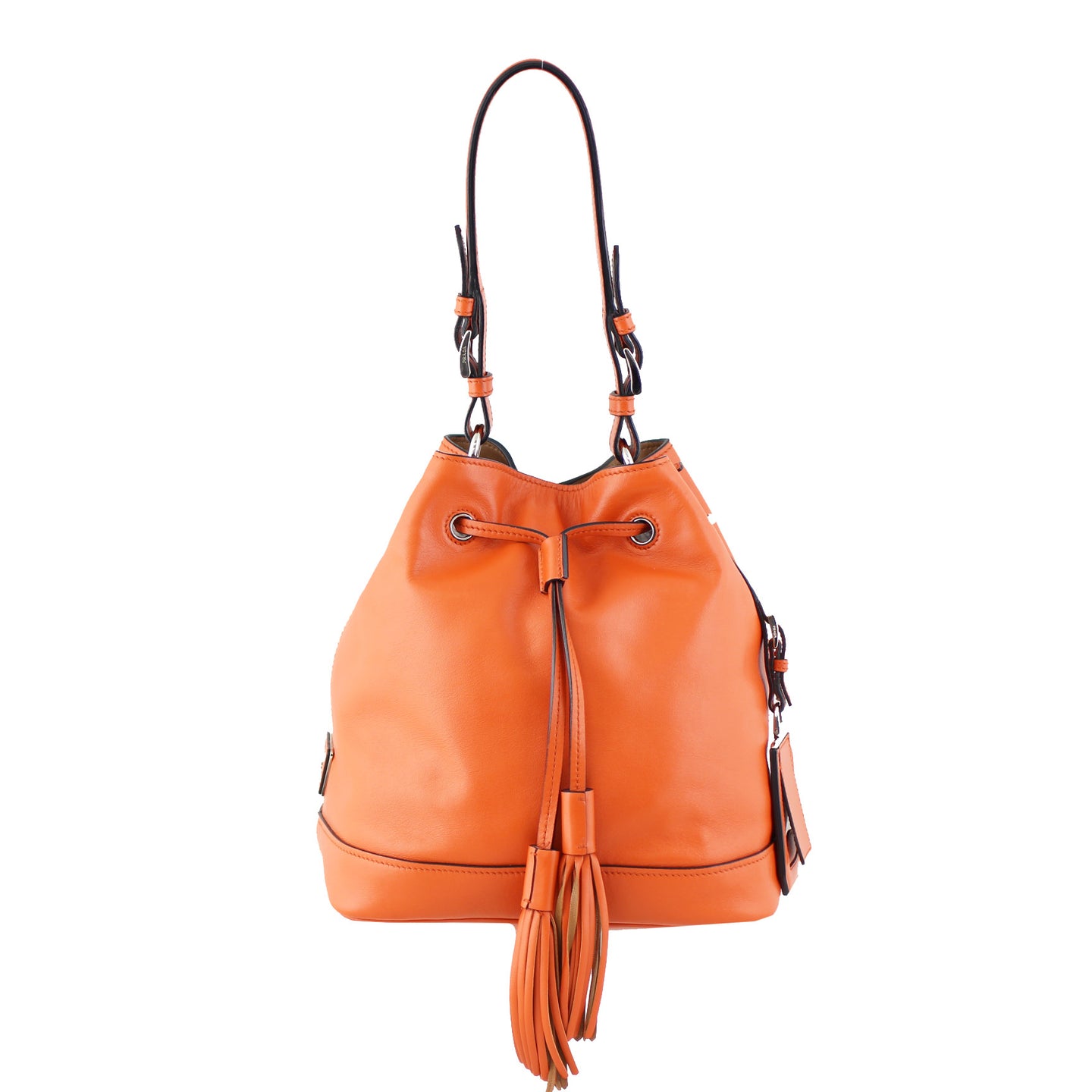 Prada Soft Calf Bucket Bag Front
