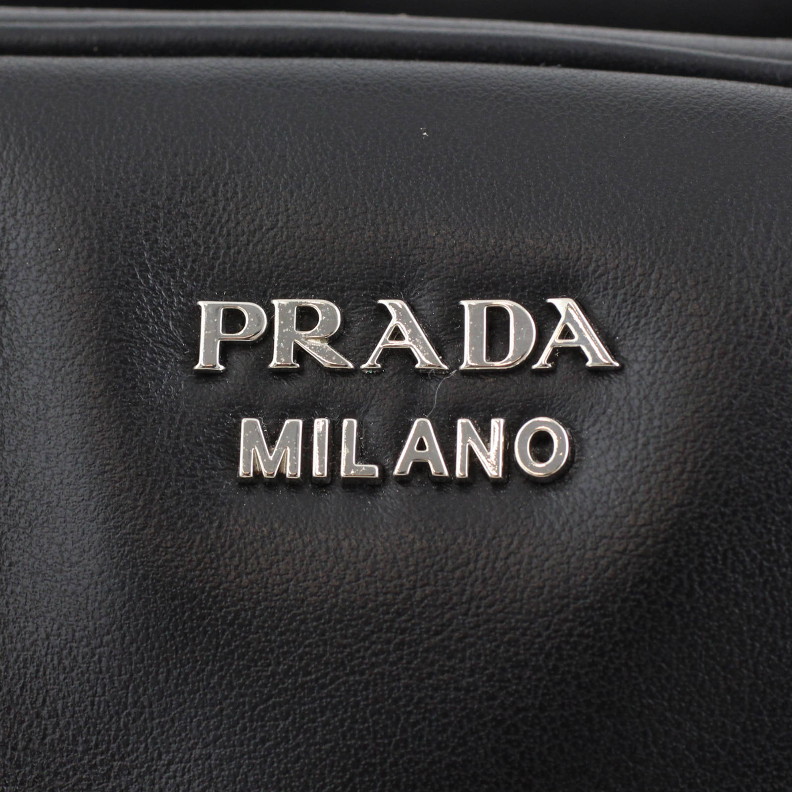 Prada Soft Leather Medium Inside Bag Logo