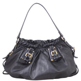 Prada Soft Leather Top Handle Tote Back