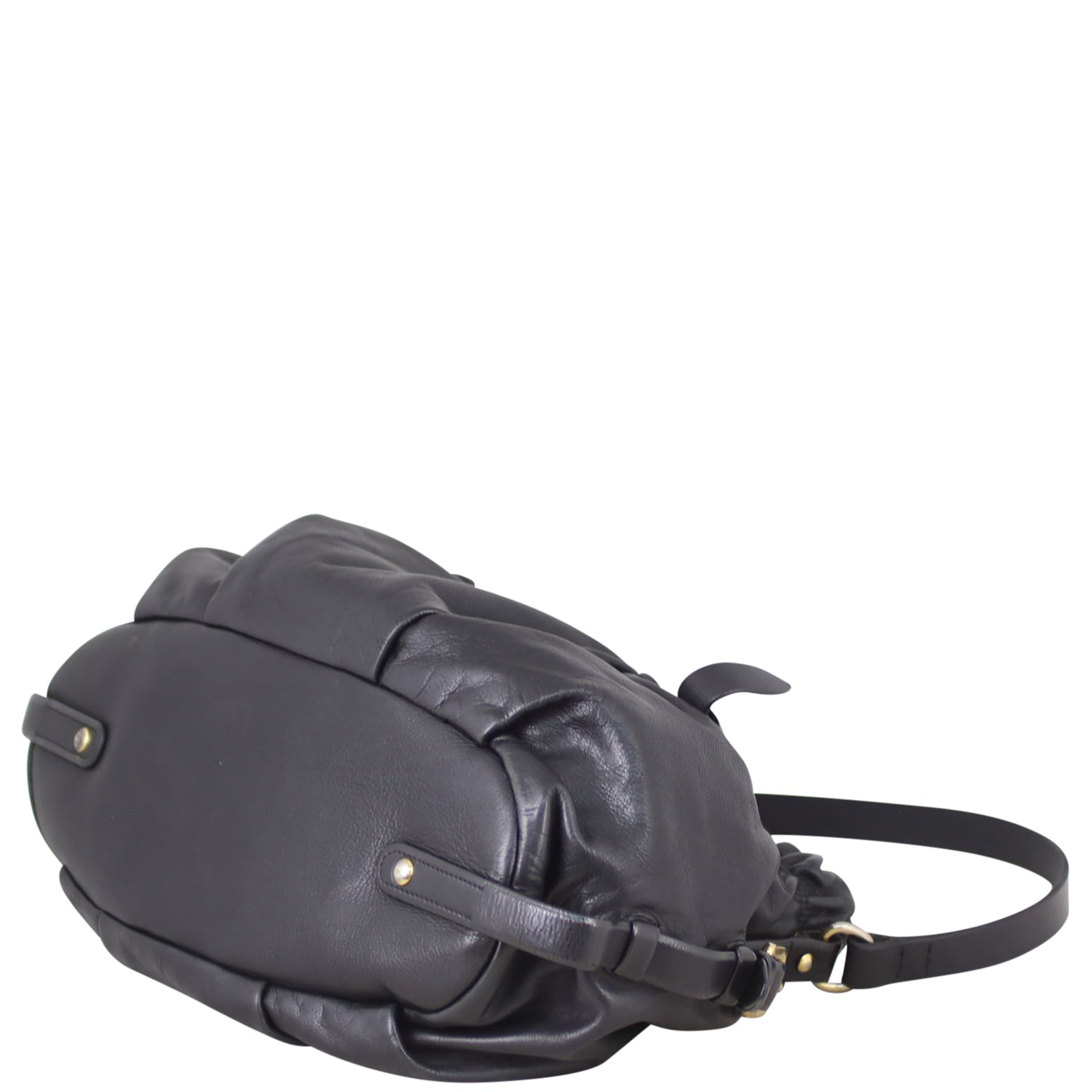 Prada Soft Leather Top Handle Tote Corner