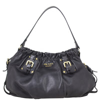 Prada Soft Leather Top Handle Tote Front