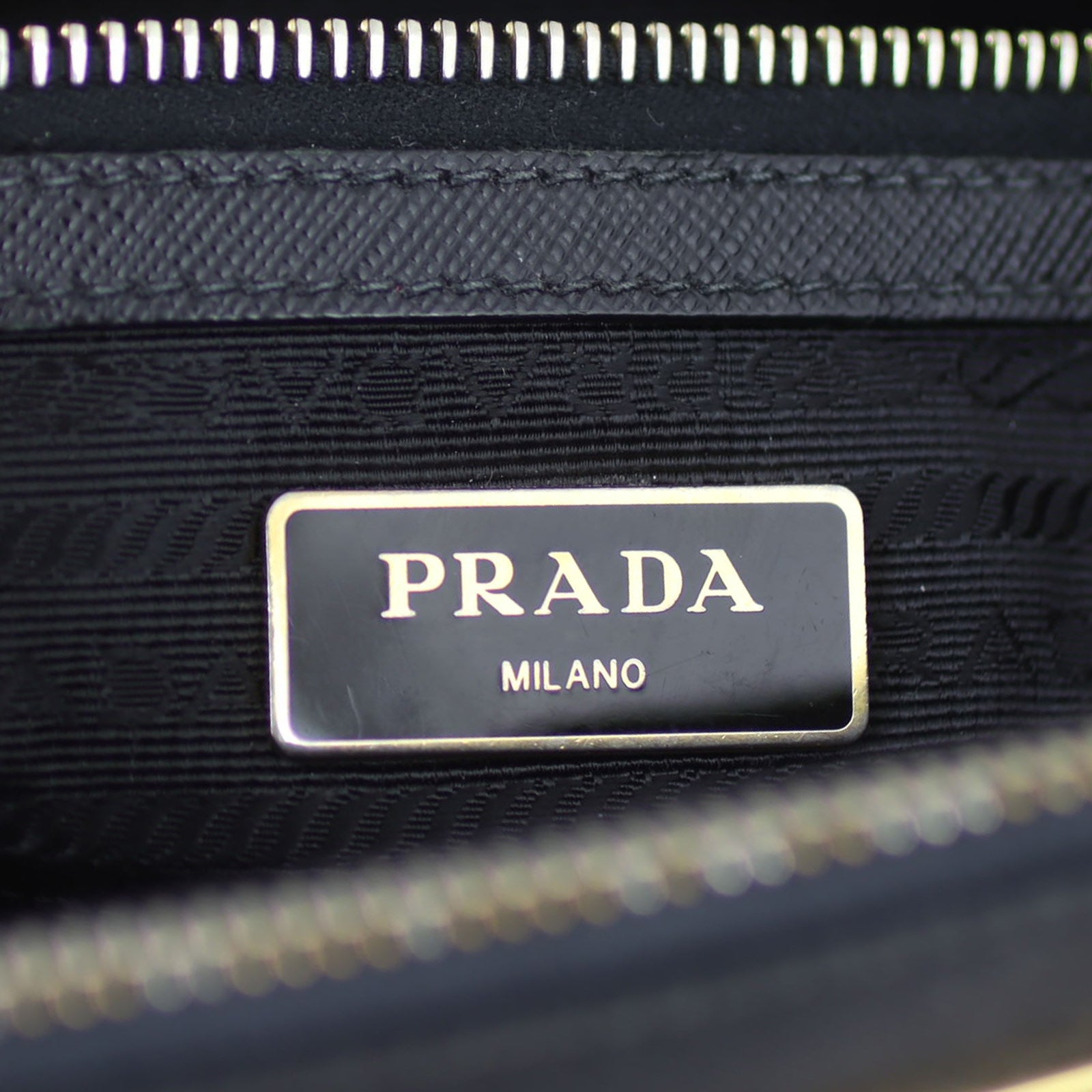 Prada Saffiano Lux Galleria Double Zip Tote Medium Stamp