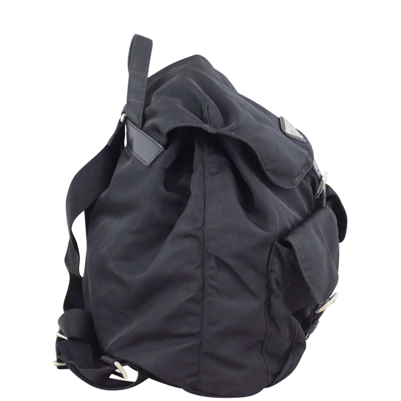 Prada Tessuto Drawstring Backpack Left