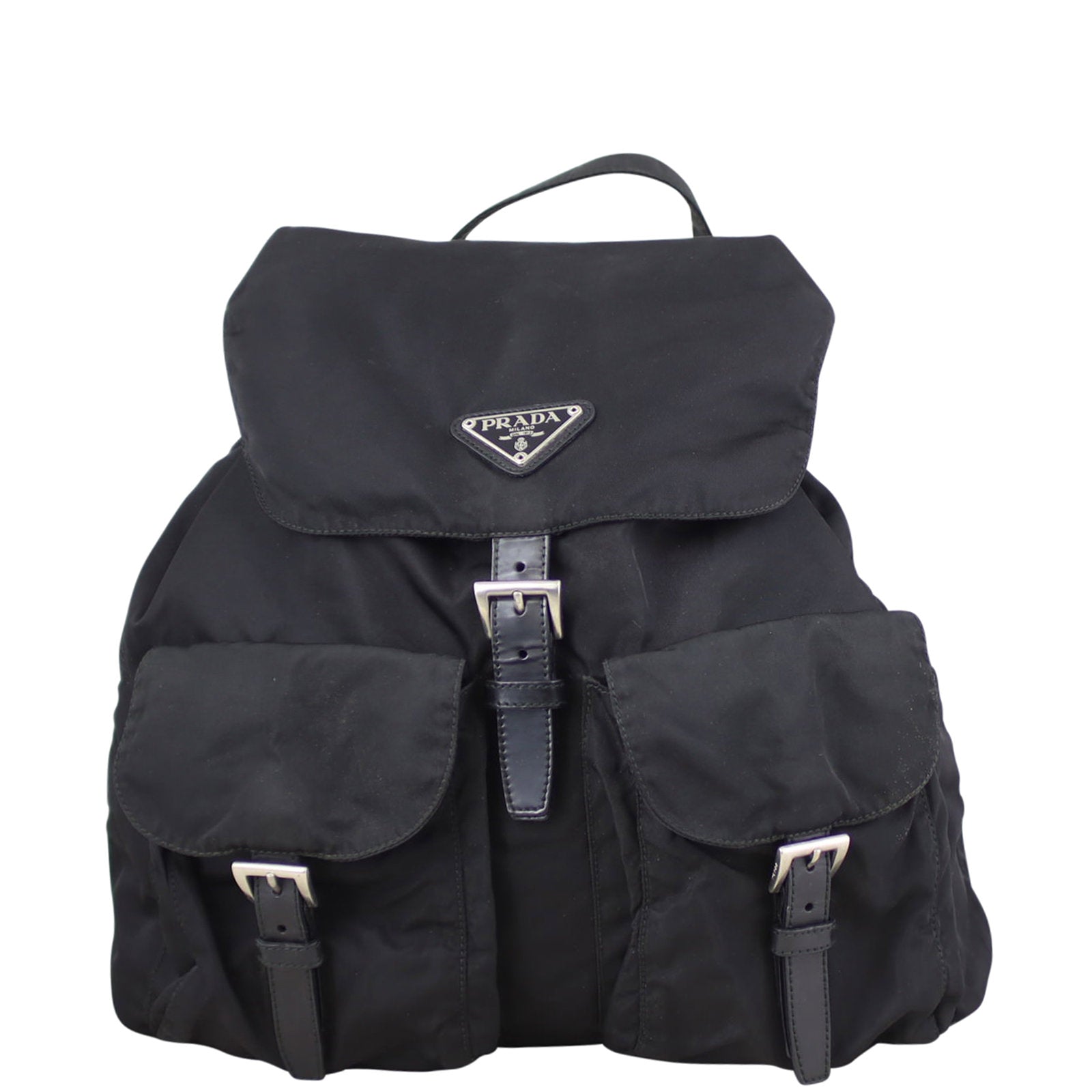 Prada Tessuto Drawstring Backpack Front