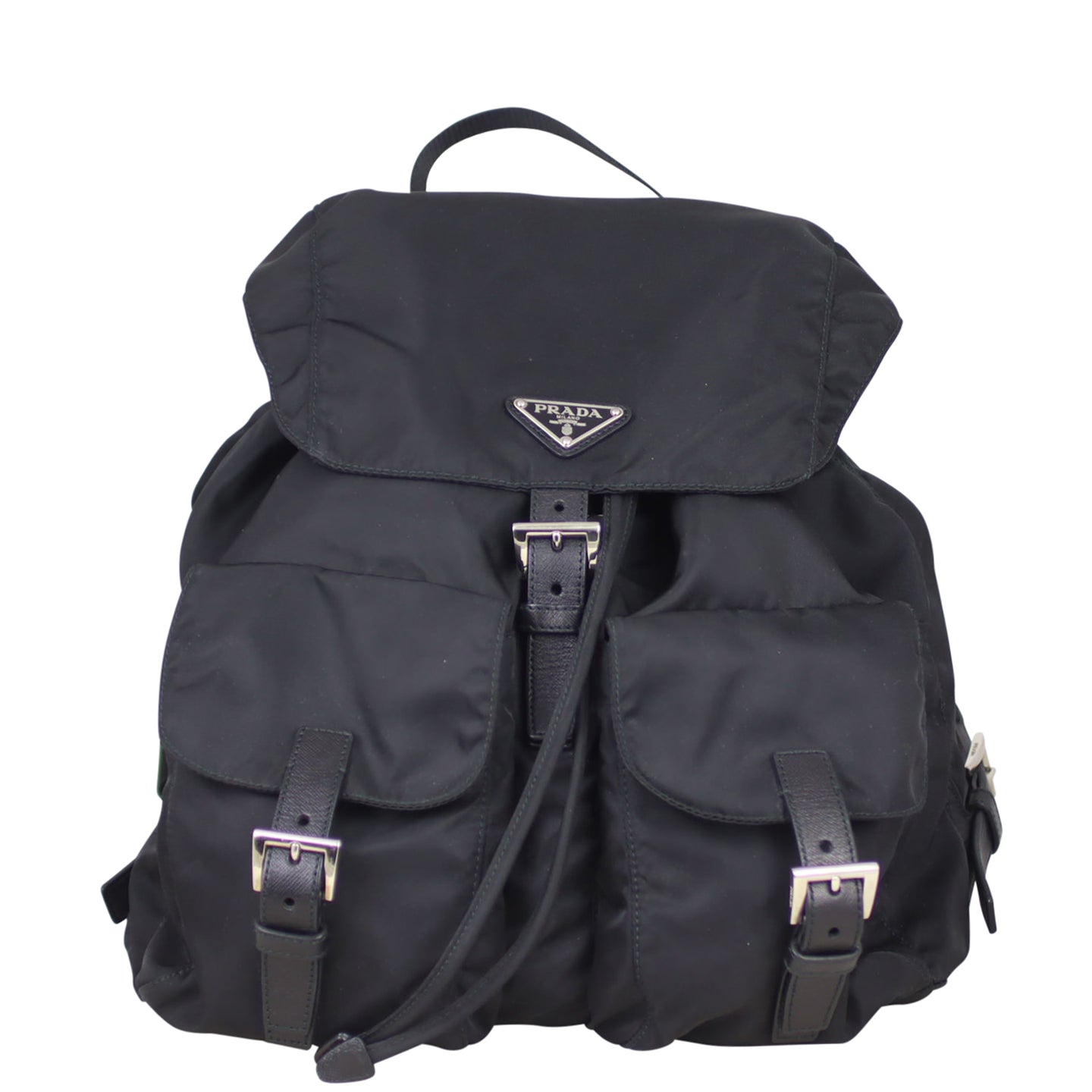 Prada Tessuto Drawstring Backpack Front