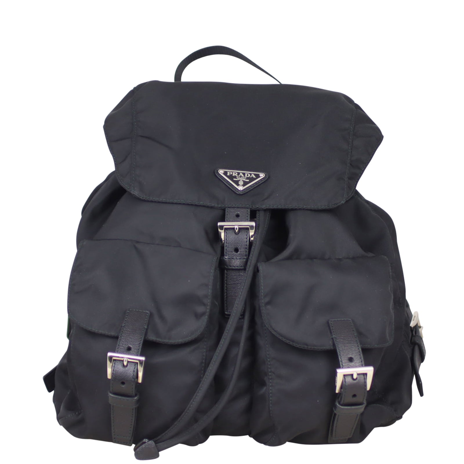 Prada Tessuto Drawstring Backpack Front