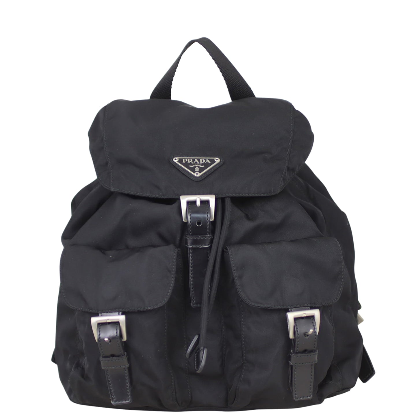Prada Tessuto Drawstring Backpack Front
