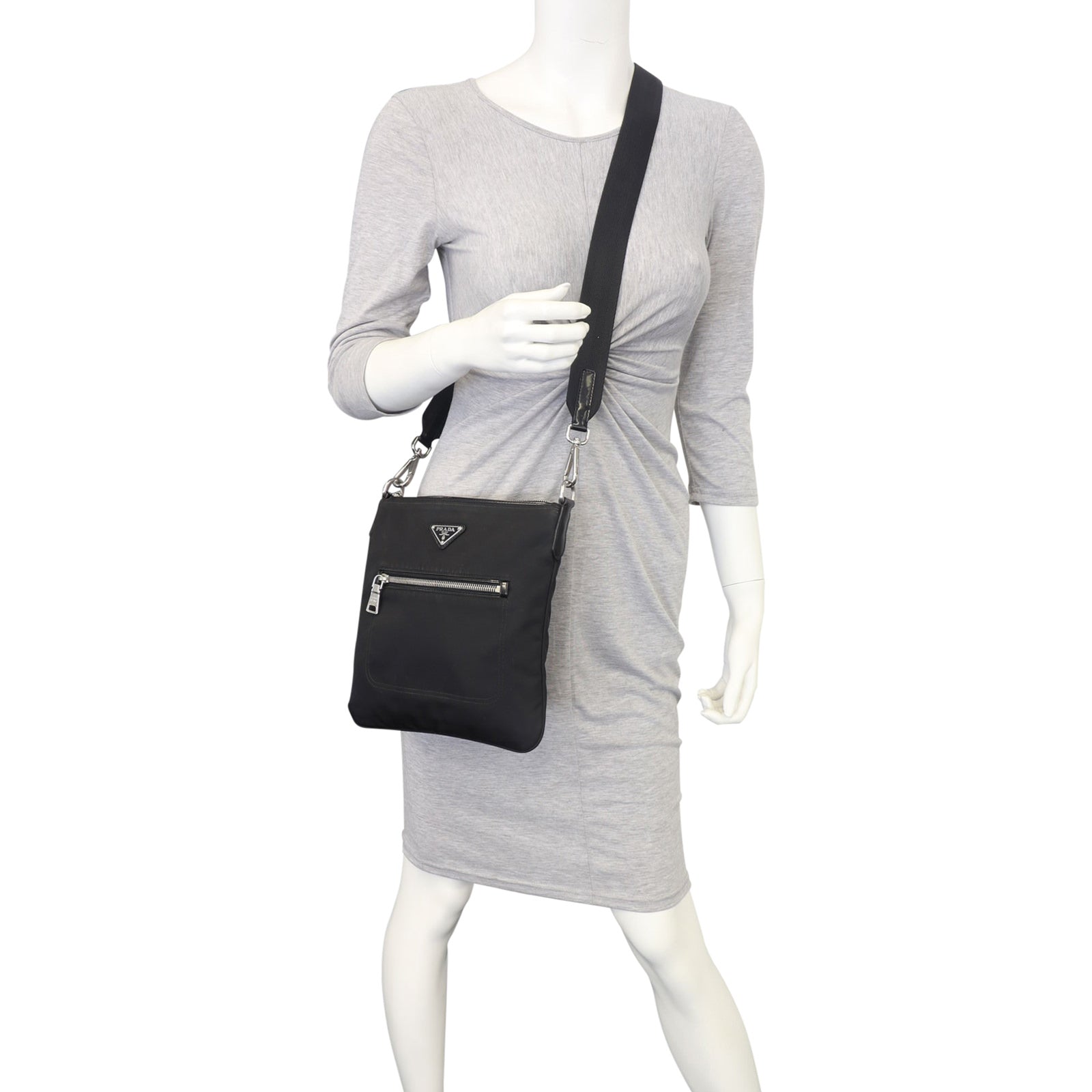 Prada Tessuto Nylon Crossbody Mannequin