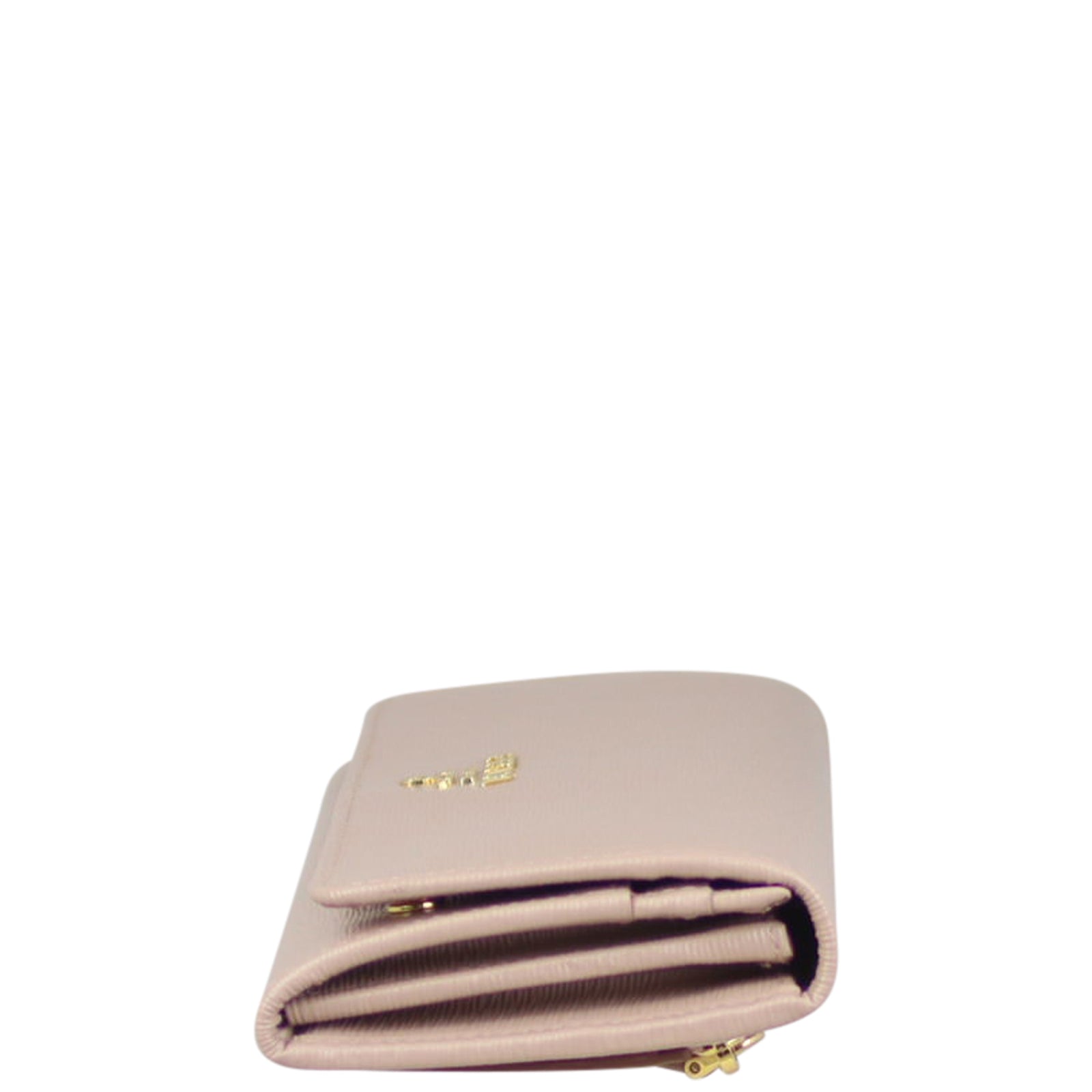 Prada Textured Continental Wallet Side