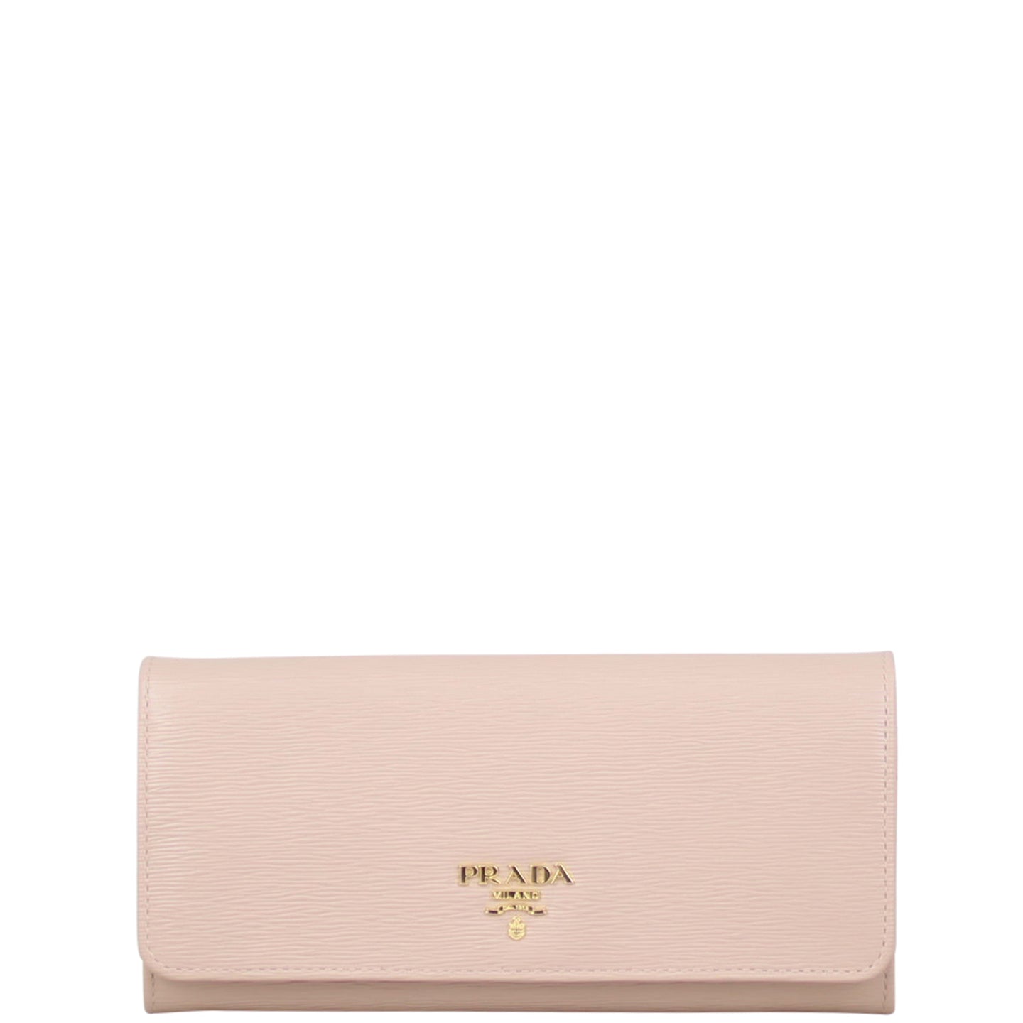 Prada Textured Continental Wallet Front