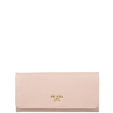 Prada Textured Continental Wallet Front