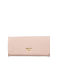 Prada Textured Continental Wallet Front