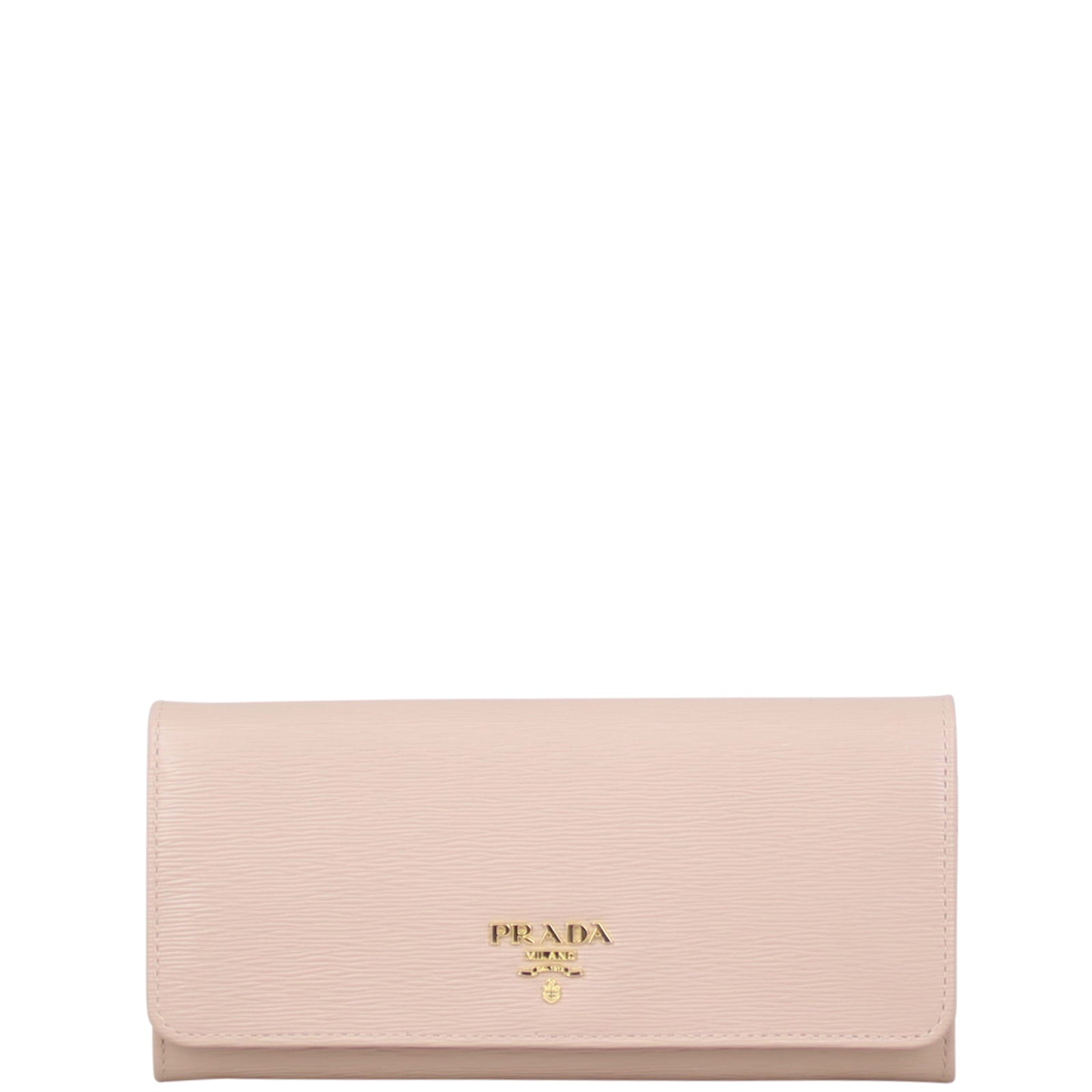 Prada Textured Continental Wallet Front