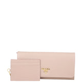 Prada Textured Continental Wallet Front