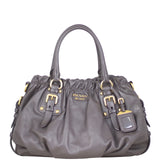 Prada Top Handle Gathered Tote Front