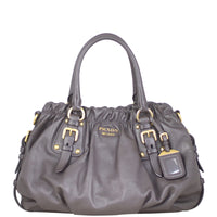 Prada Top Handle Gathered Tote Front