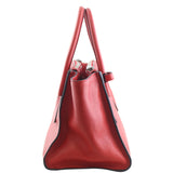 Prada Twin Pocket Glace Calfskin Tote Left
