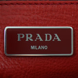 Prada Twin Pocket Glace Calfskin Tote Stamp
