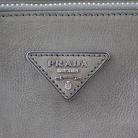 Prada Twin Pocket Glace Calfskin Tote Logo