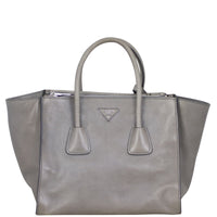 Prada Twin Pocket Glace Calfskin Tote Front