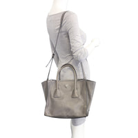 Prada Twin Pocket Glace Calfskin Tote Mannequin