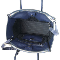 Prada Twin Pocket Glace Calfskin Tote Interior