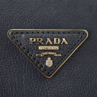 Prada Twin Pocket Glace Calfskin Tote Logo