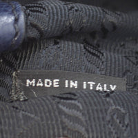 Prada Twin Pocket Glace Calfskin Tote Stamp