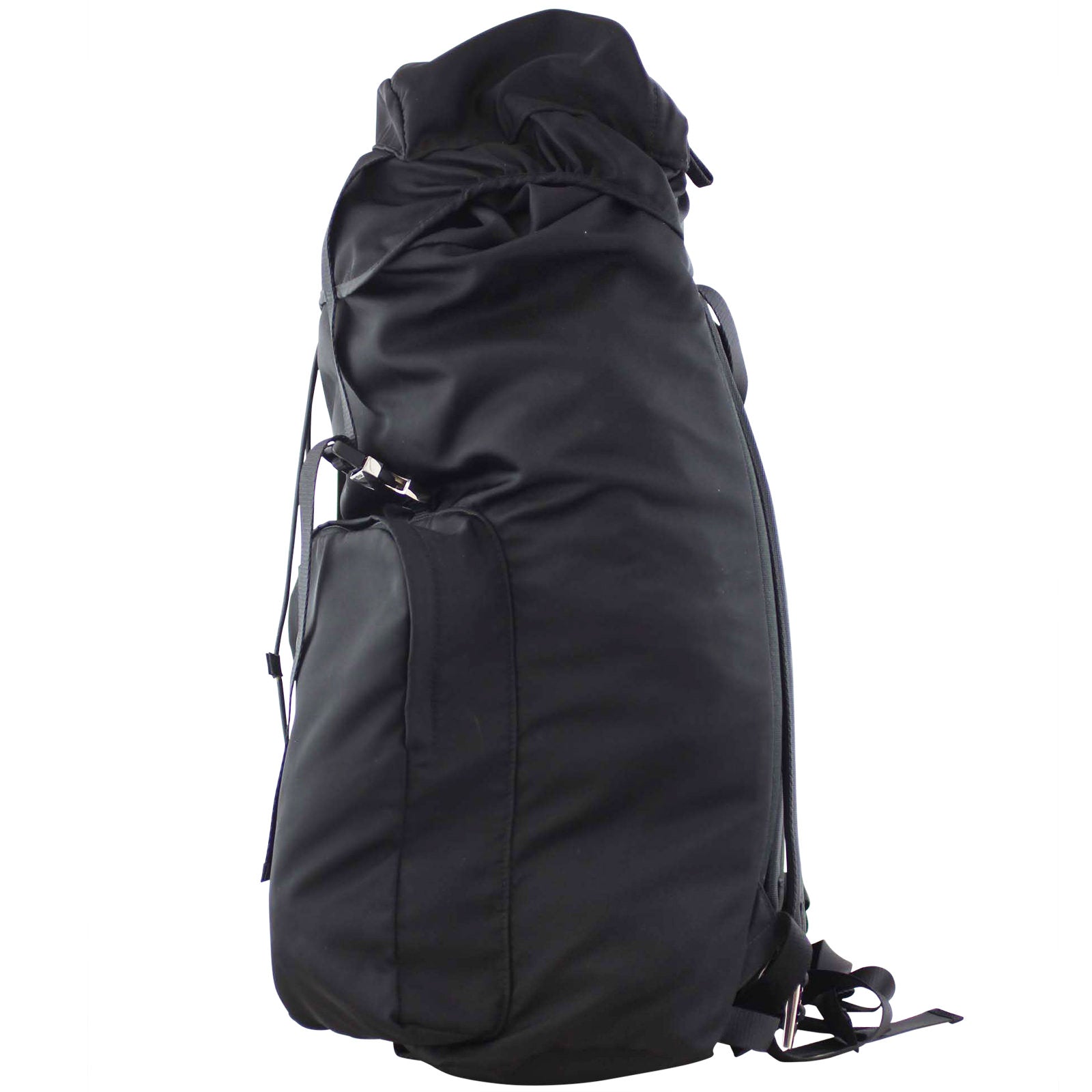 Prada Tessuto Two Pocket Backpack Side