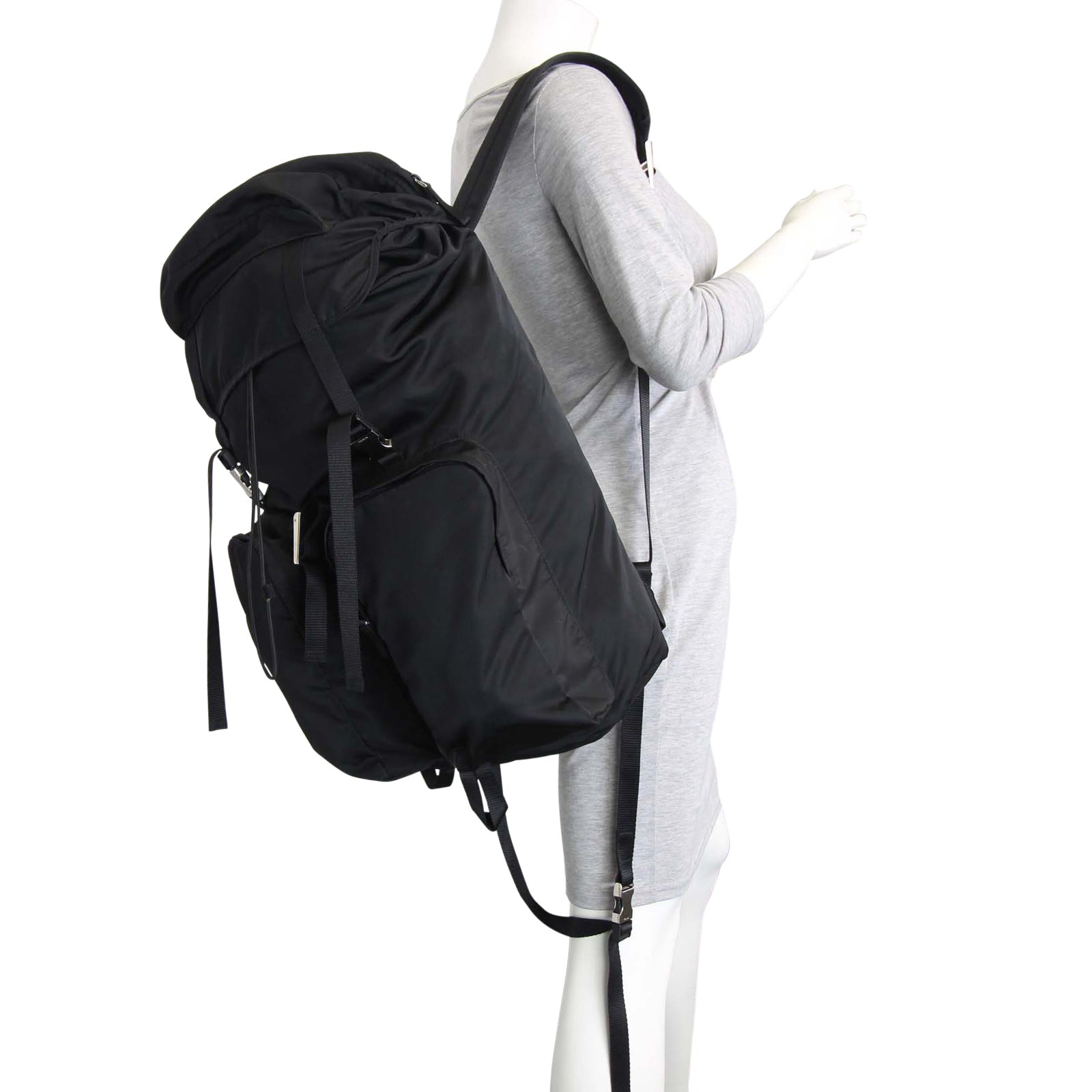 Prada Tessuto Two Pocket Backpack Mannequin