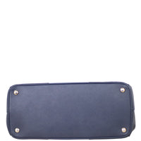 Prada Two Tone Saffiano Lux Galleria Double Zip Tote Base