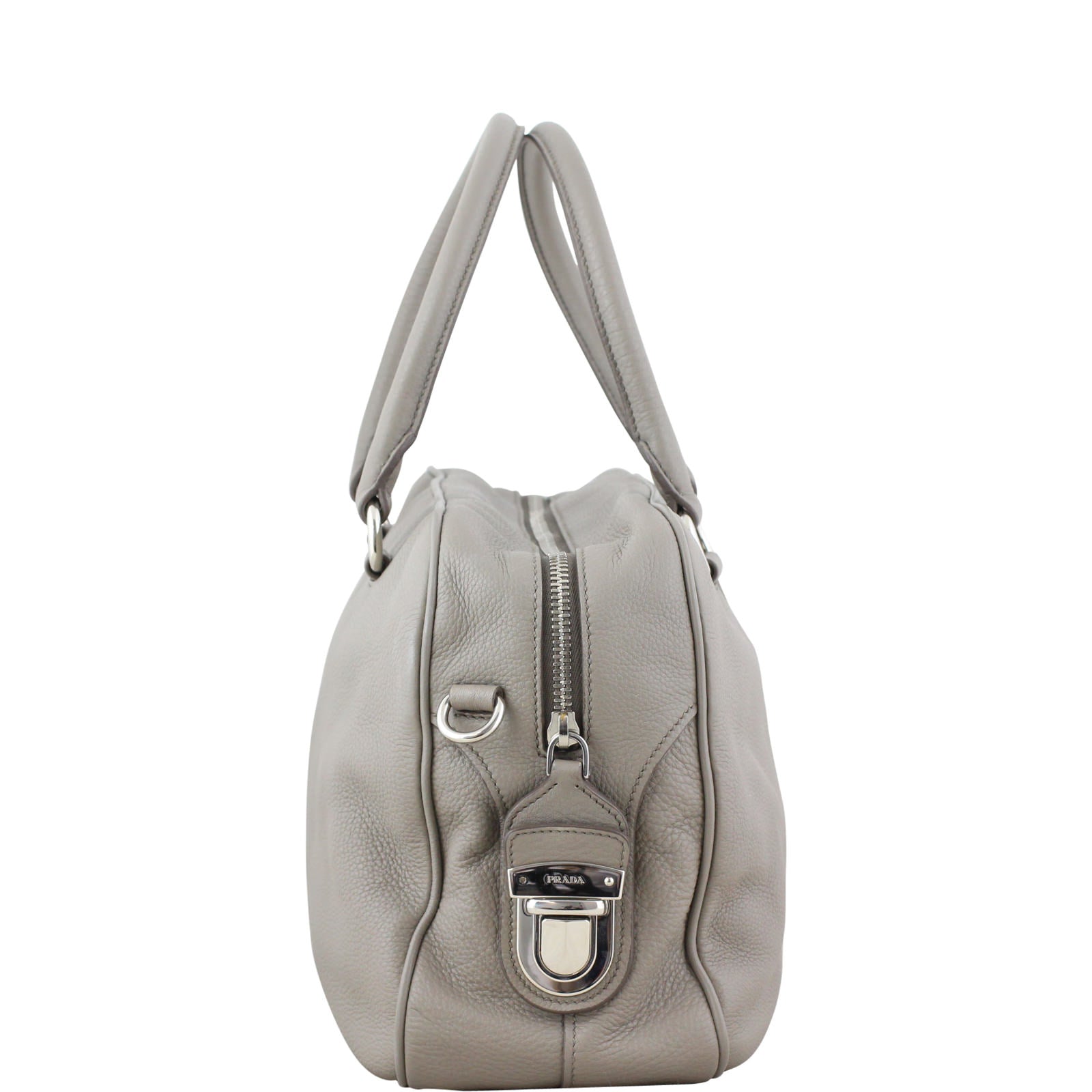Prada Vitello Daino Bauletto Bag Right