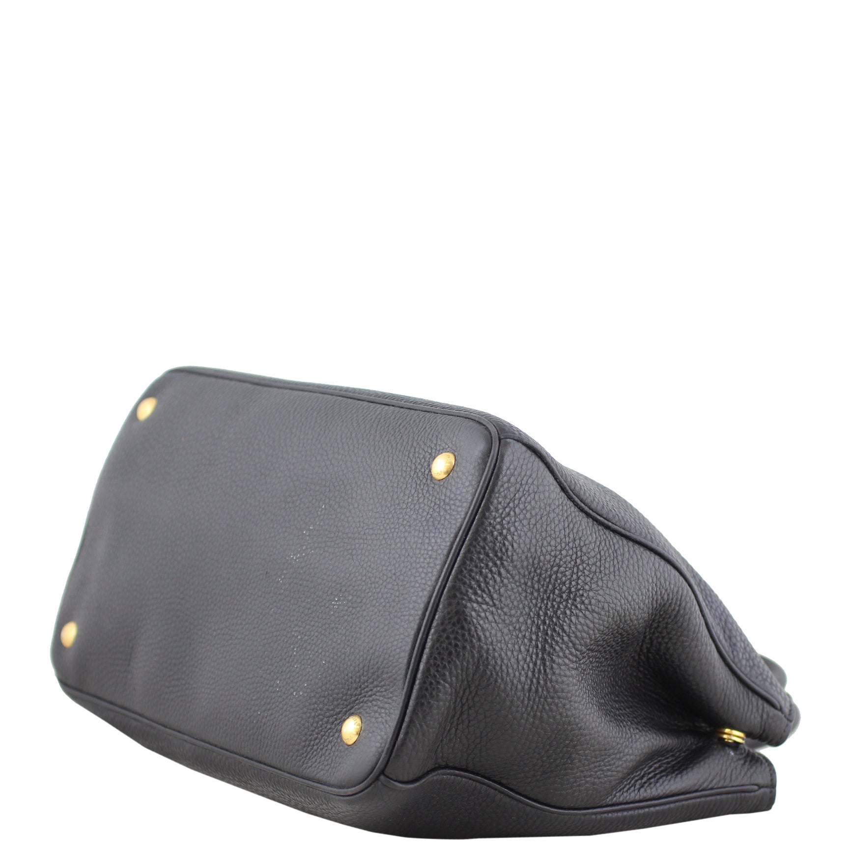 Prada Vitello Daino Bauletto Tote Corner