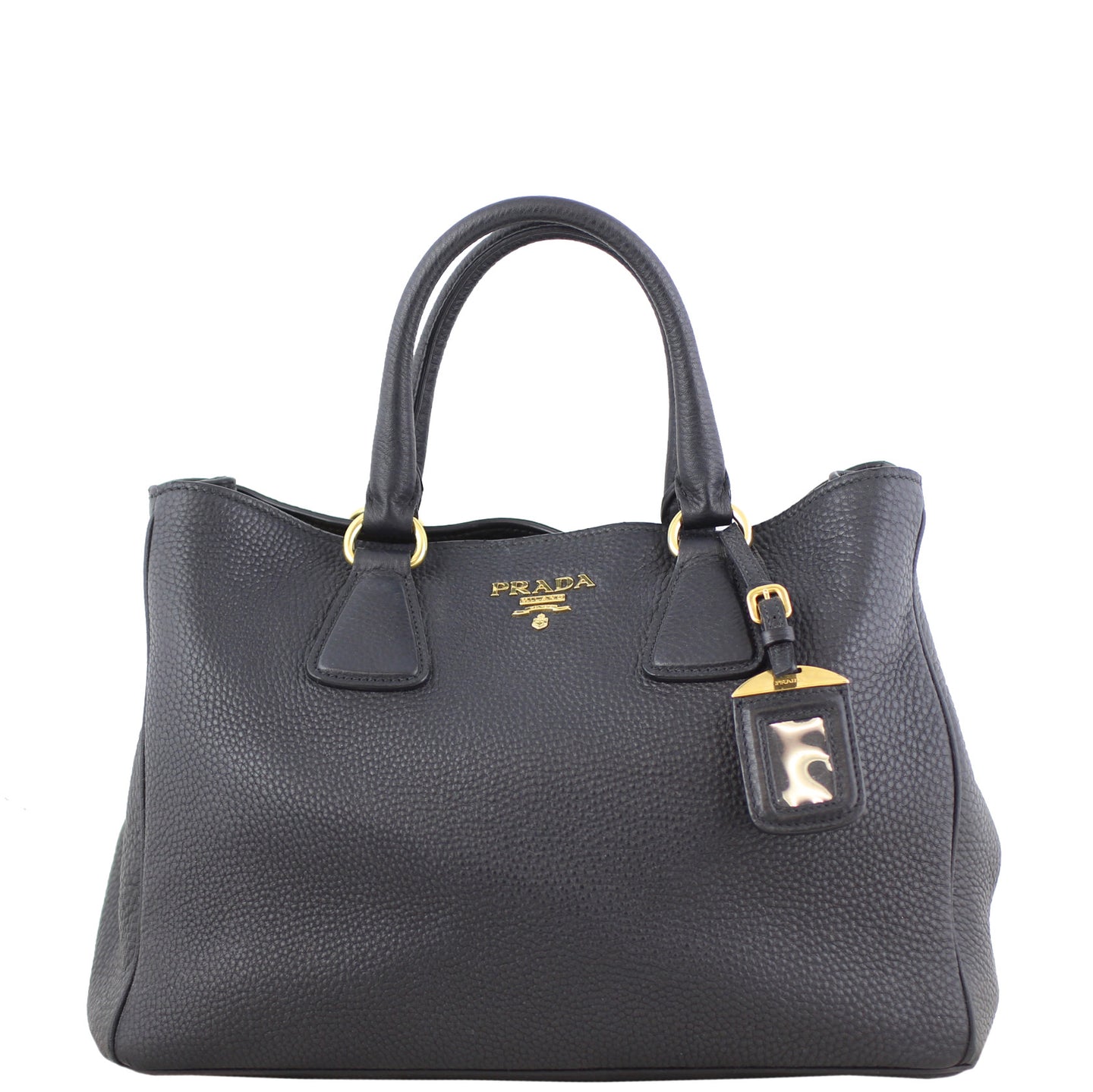 Prada Vitello Daino Bauletto Tote Front