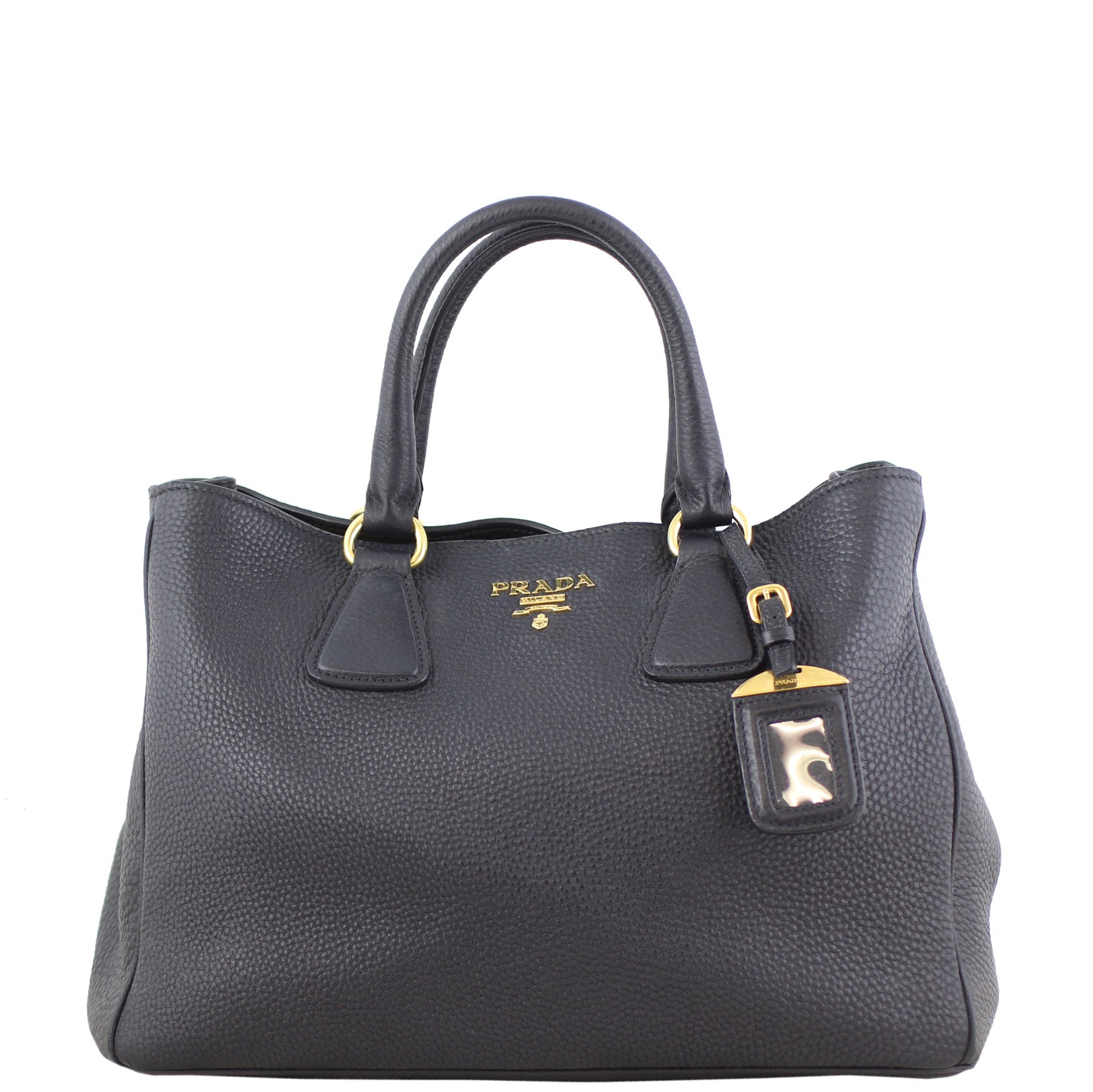 Prada Vitello Daino Bauletto Tote Front