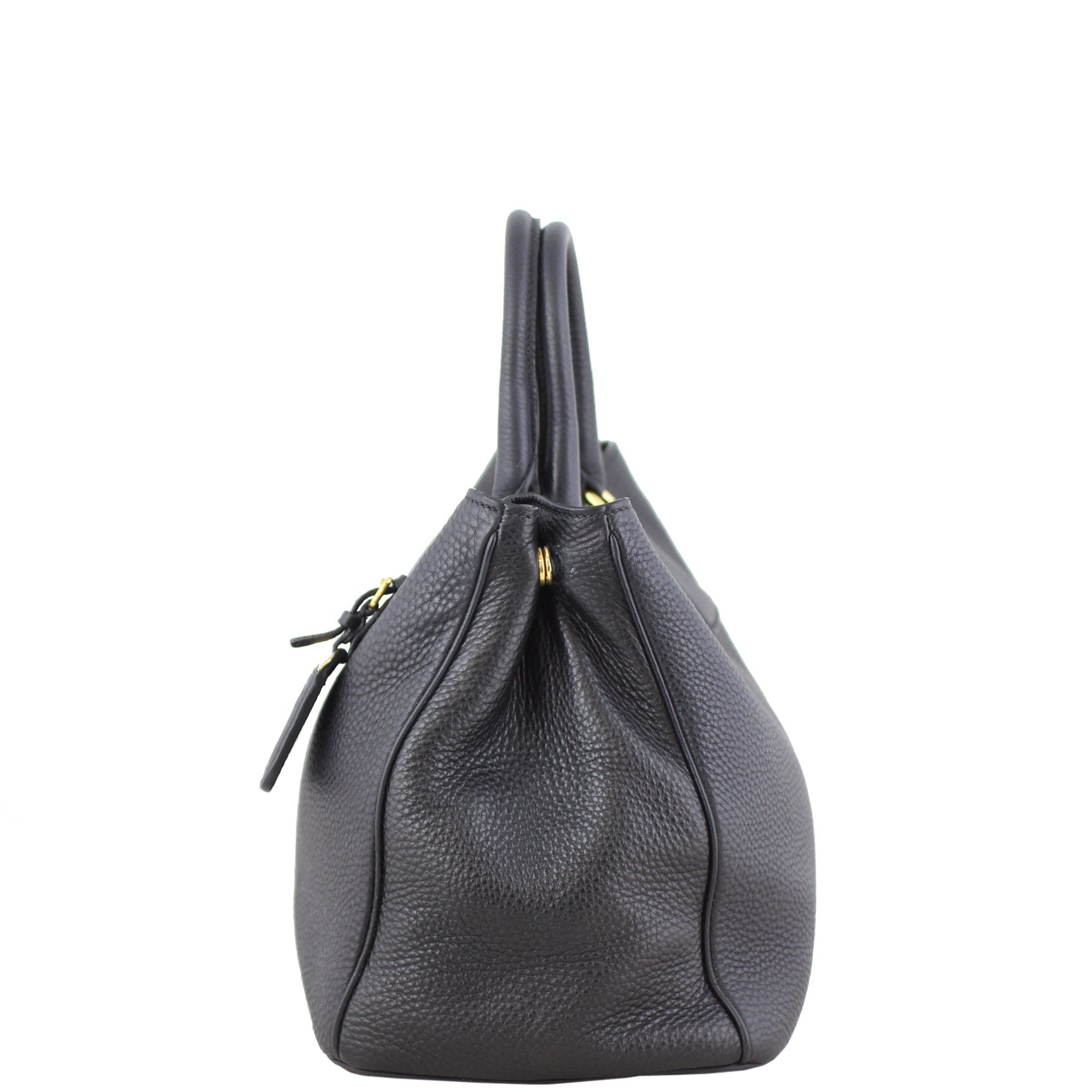 Prada Vitello Daino Bauletto Tote Left