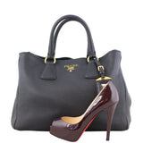 Prada Vitello Daino Bauletto Tote Scale