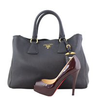 Prada Vitello Daino Bauletto Tote Scale