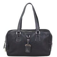 Prada Vitello Daino Contrast Stitch Bowler Front