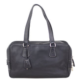 Prada Vitello Daino Contrast Stitch Bowler Back