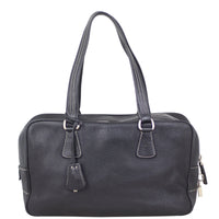 Prada Vitello Daino Contrast Stitch Bowler Back