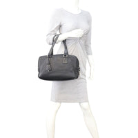 Prada Vitello Daino Contrast Stitch Bowler Mannequin