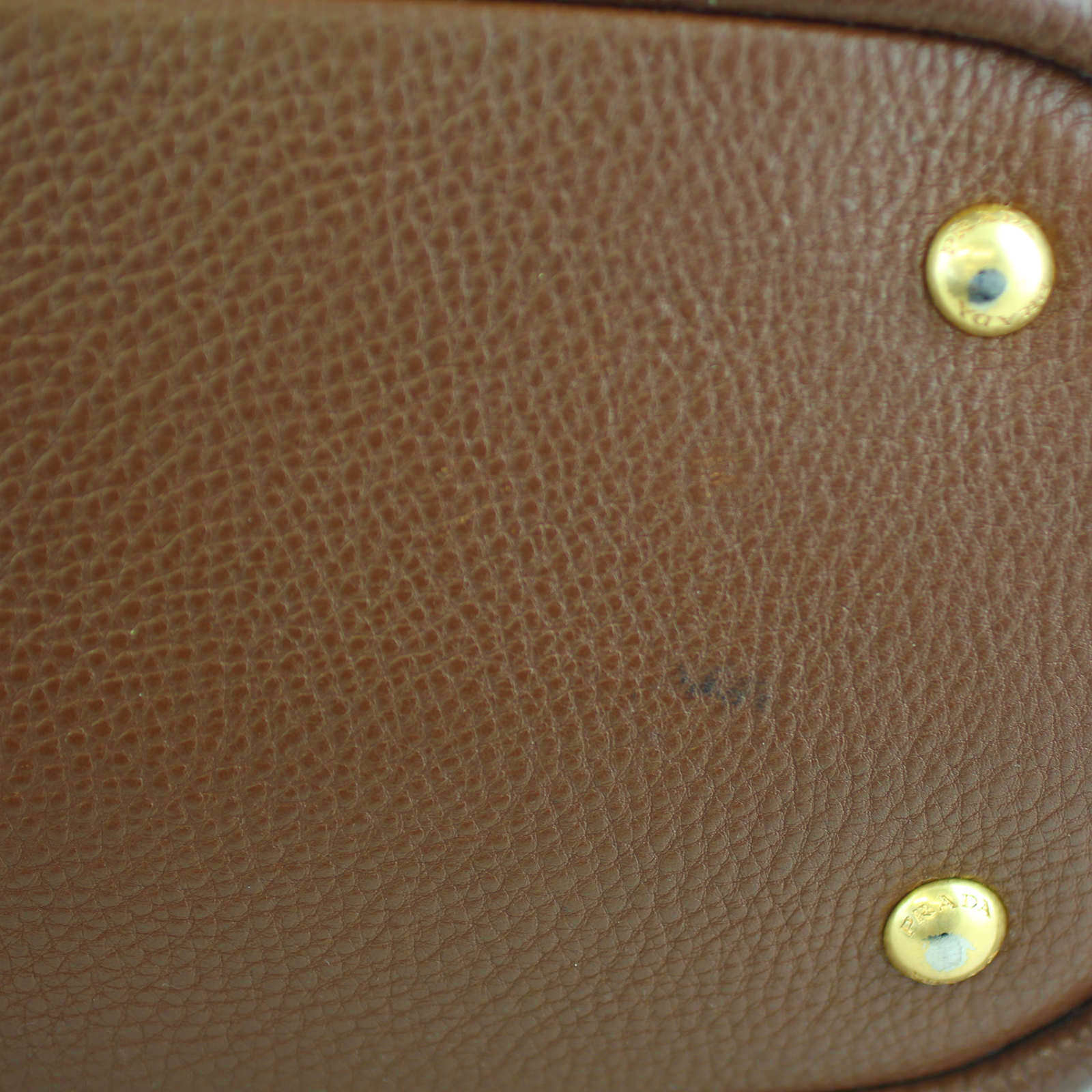 Prada Vitello Daino Expandable Shopper Tote mark