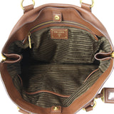 Prada Vitello Daino Expandable Shopper Tote interior