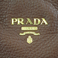 Prada Vitello Daino Expandable Shopper Tote lettering