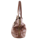 Prada Vitello Daino Expandable Shopper Tote side2